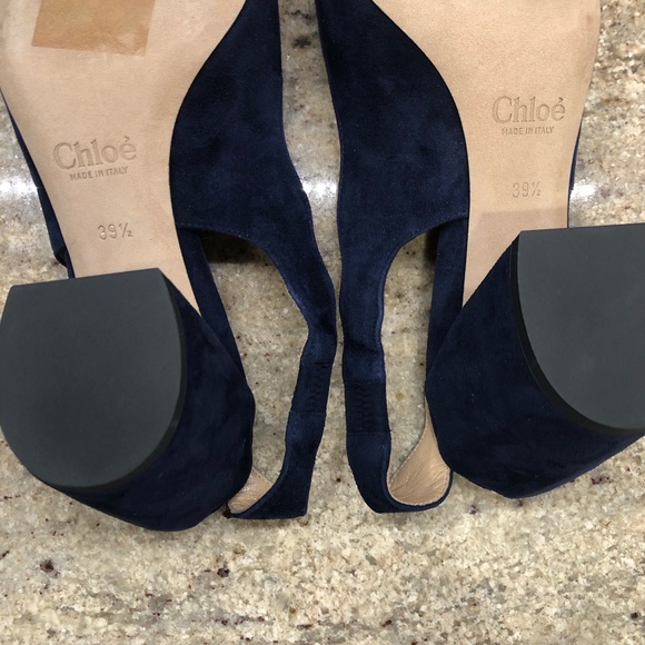 CHLOE Laurena Scallop Slingback Pump - Picture 11 of 16